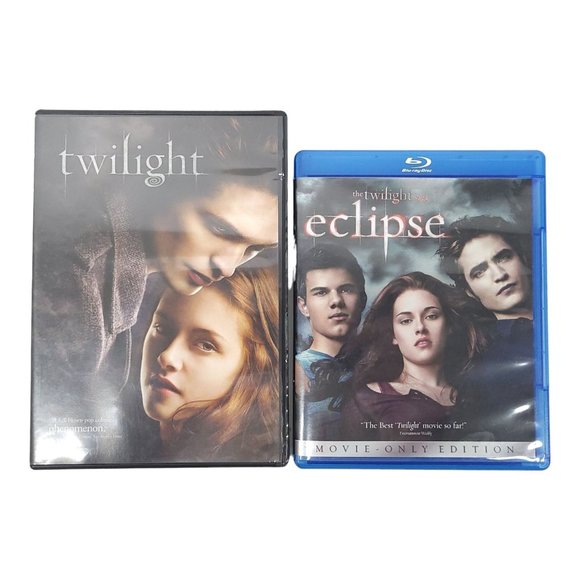 The Twilight Saga Twilight Eclipse Movies Lot Of 2 DVD Blu-Ray - Picture 1 of 11